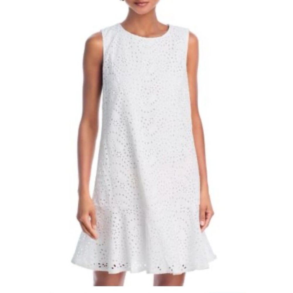 Kobi Halperin Leora White Eyelet Mini Dress Size XS NWOT - Picture 5 of 11